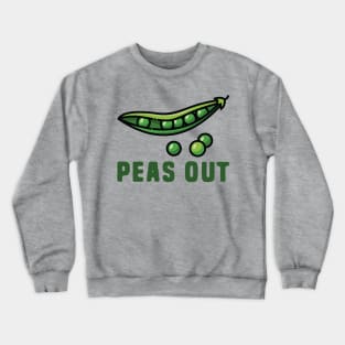 Funny Peas Pun - Peas Out Crewneck Sweatshirt